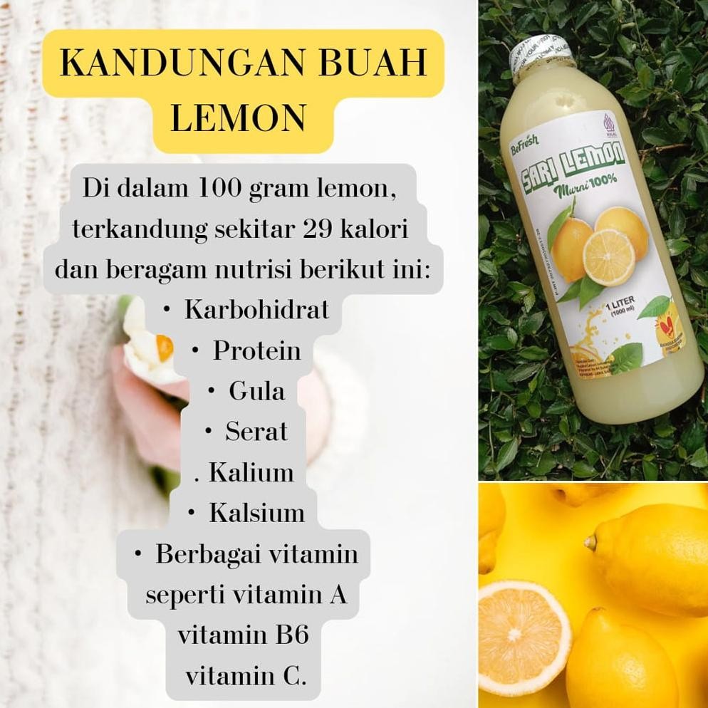 

Eelic Sari Lemon Murni 100% Asli Untuk Diet 1 Liter Di-111