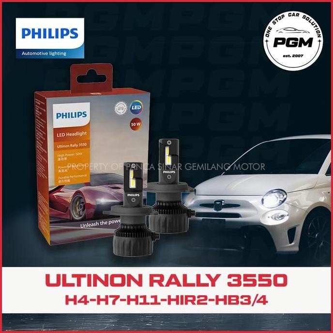 Philips Lampu Mobil LED Ultinon Rally 3550 50W