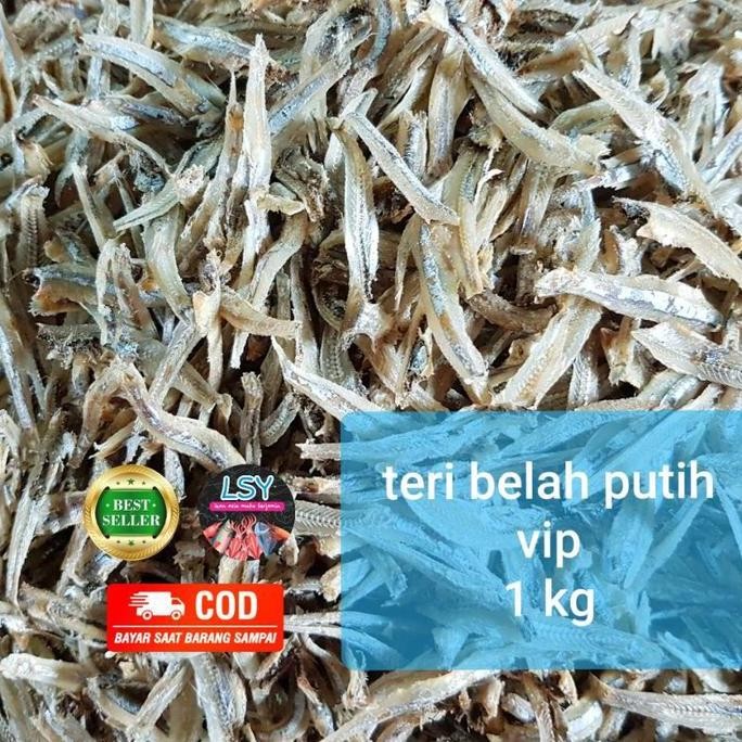 

Terlaris! ikan asin teri belah putih vip / jengki belah vip 1kg
