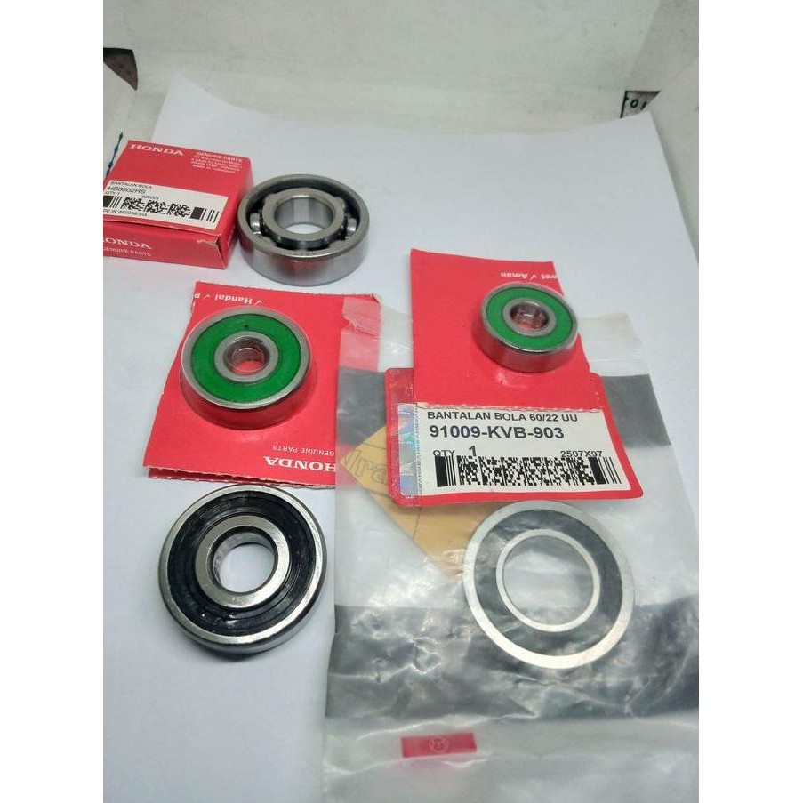 bearing racio,bearing roda belakang komplit Honda beat,beat fi,Vario