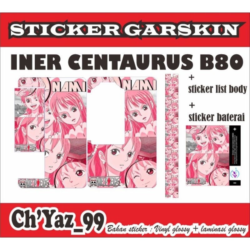 

*2Piece* One Piece B80 H Garskin Stiker Casing Custom Bebas Dan Bayar Ditempat