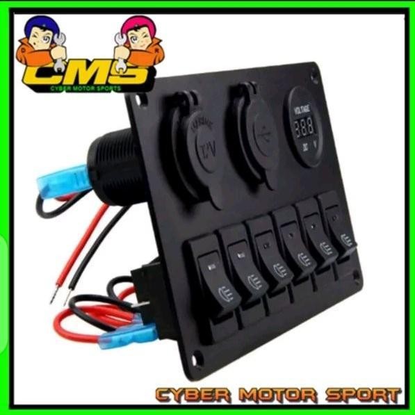 Saklar Mobil Universal.12V 24V Paket Saklar Lampu . Saklar Foglamp. Original Dan Terpercaya