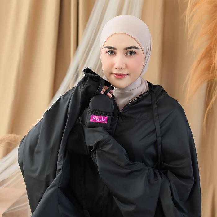 Mukena Travel Terusan Dewasa Mini Pouch 2In1 Jumbo Parasut Premium Korea Murah Free Sajadah +Tasbih 