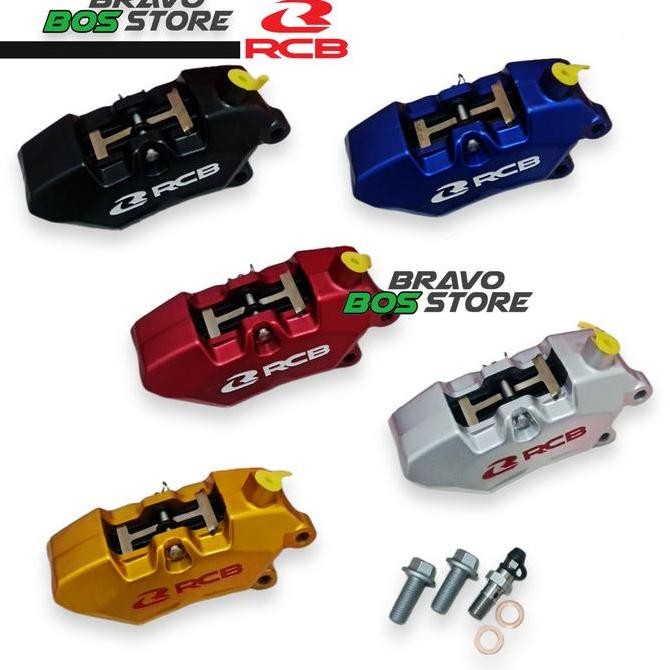kaliper depan rcb R1 universal semua motor 4p piston orinal