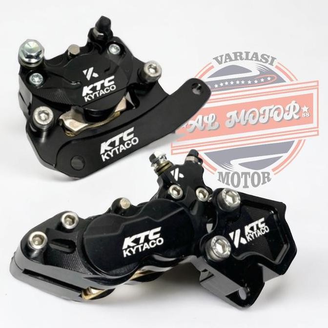 Kaliper KTC 4 piston Nmax Depan CRM + Kaliper Belakang 2 piston Nmax