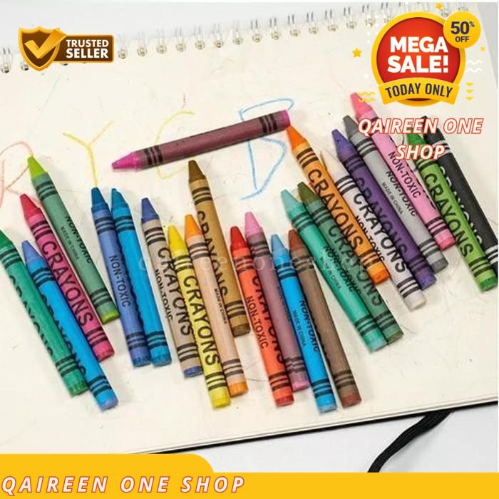 

PEWARNA NON TOXIC 1 SET PENSIL CRAYON CRAYONS MEWARNAI ANAK SEKOLAH QAIREEN ONE SHOP
