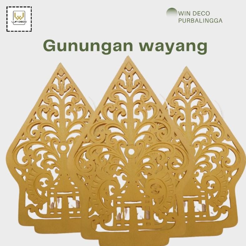 Star+GUNUNGAN WAYANG UNTUK HIASAN DINDING, DEKOR WEDDING, DEKOR FLL