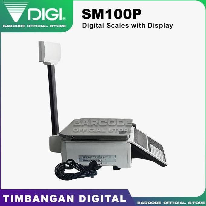 Timbangan Buah Sayur Print Label Harga Digi SM100 P - Digi SM 100 P