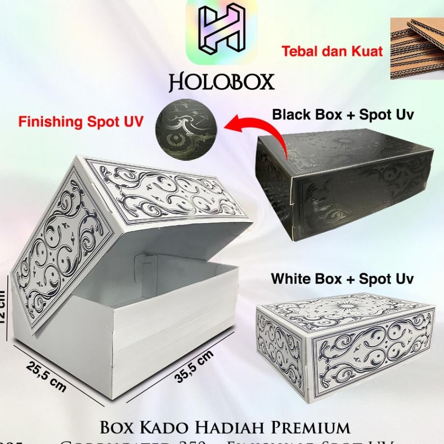 

Box Hampers Kado Aesthetic Kotak Hadiah Besar Jumbo Dus Thday 35.5X25.5X12 B95