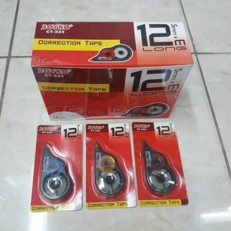

( Lusin ) Tipex Kertas Joyko CT-522 12m Long / Correction Tape Joyko CT-522 DiM