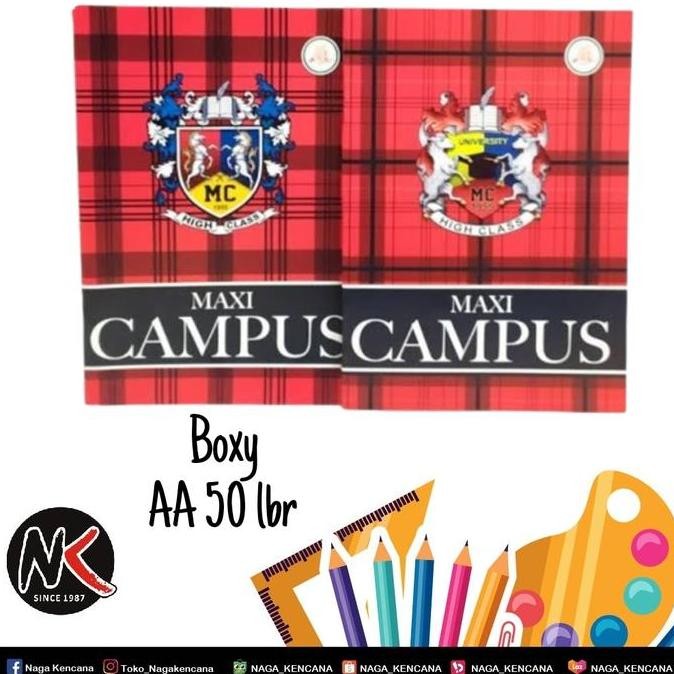 

Buku Tulis AA Boxy 50 Lembar (1 Pak) MM