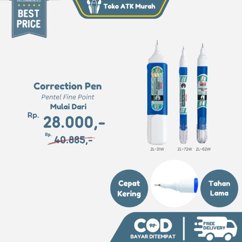 

Correction Pen Pentel ZL 72W / ZL 62W / ZL 31W DiM