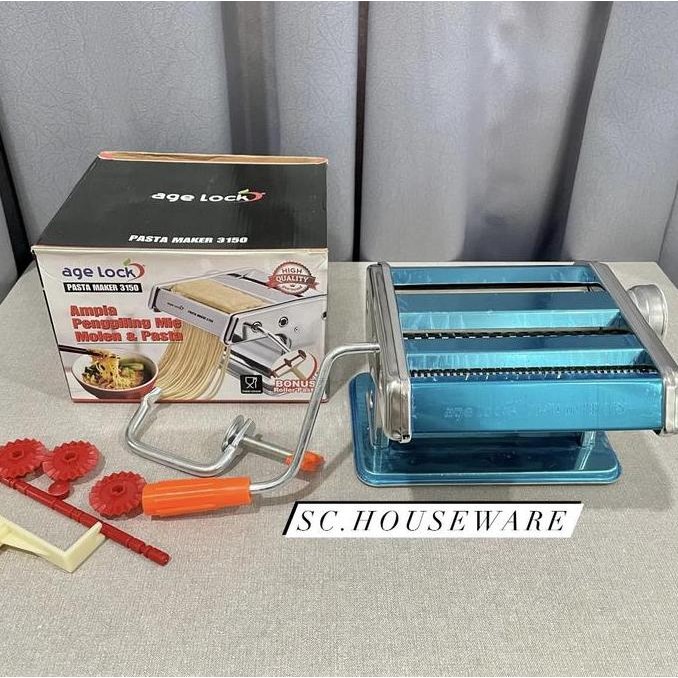 TERLARIS MURAH GILINGAN MIE KULIT MOLEN ANTI KARAT | Pasta Maker Noodle Machine | AGELOCK HOMELUX FU