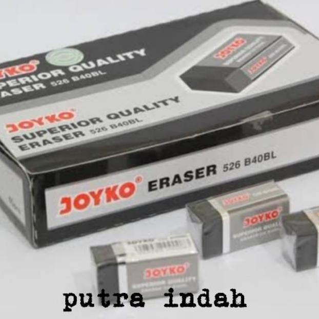 

1 pak isi 40 pcs Penghapus joyko kecil hitam DiM