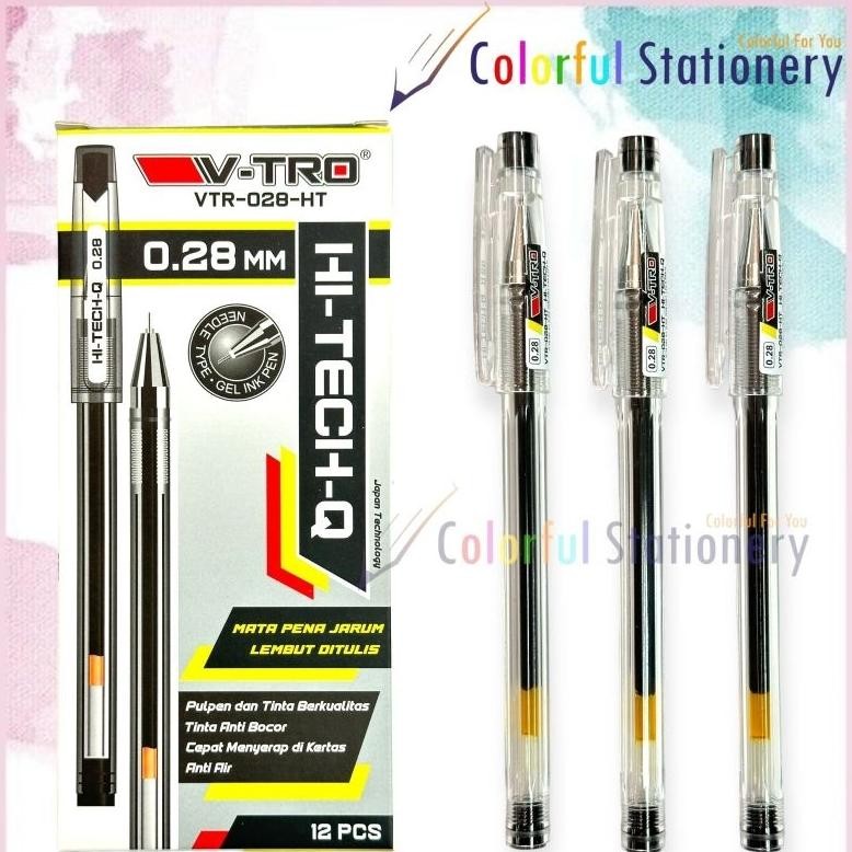 

Pulpen / Ballpoint / Pen Gell Hi Tech H 0.28 V-TRO (12 Pcs) DiM