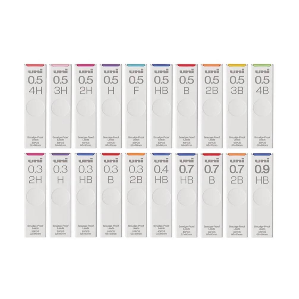 

Uni Smudge Proof 0.3 0.4 0.5 0.7 0.9 mm Mechanical Pencil Leads Refill DiM