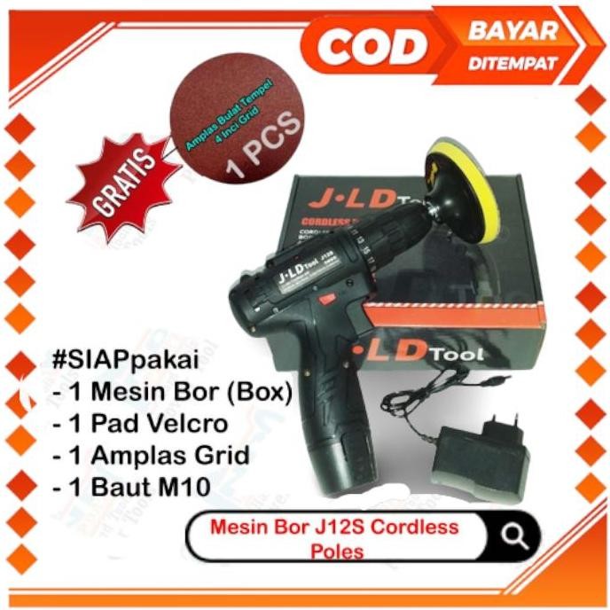 Mesin Bor Portable Baterai Jadi Mesin Poles Mobil Motor Praktis