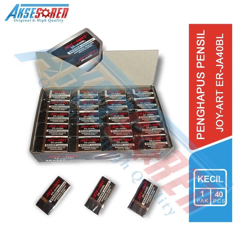 

Aksesoren Penghapus Pensil Kecil Joy-Art ER-JA40BL [1 Box/40 Pcs] / Eraser Pencils 1 Pack / Pemadam Stip Pinsil 2B 1 Pak Kecil / Perlengkapan Alat Tulis Sekolah DiM