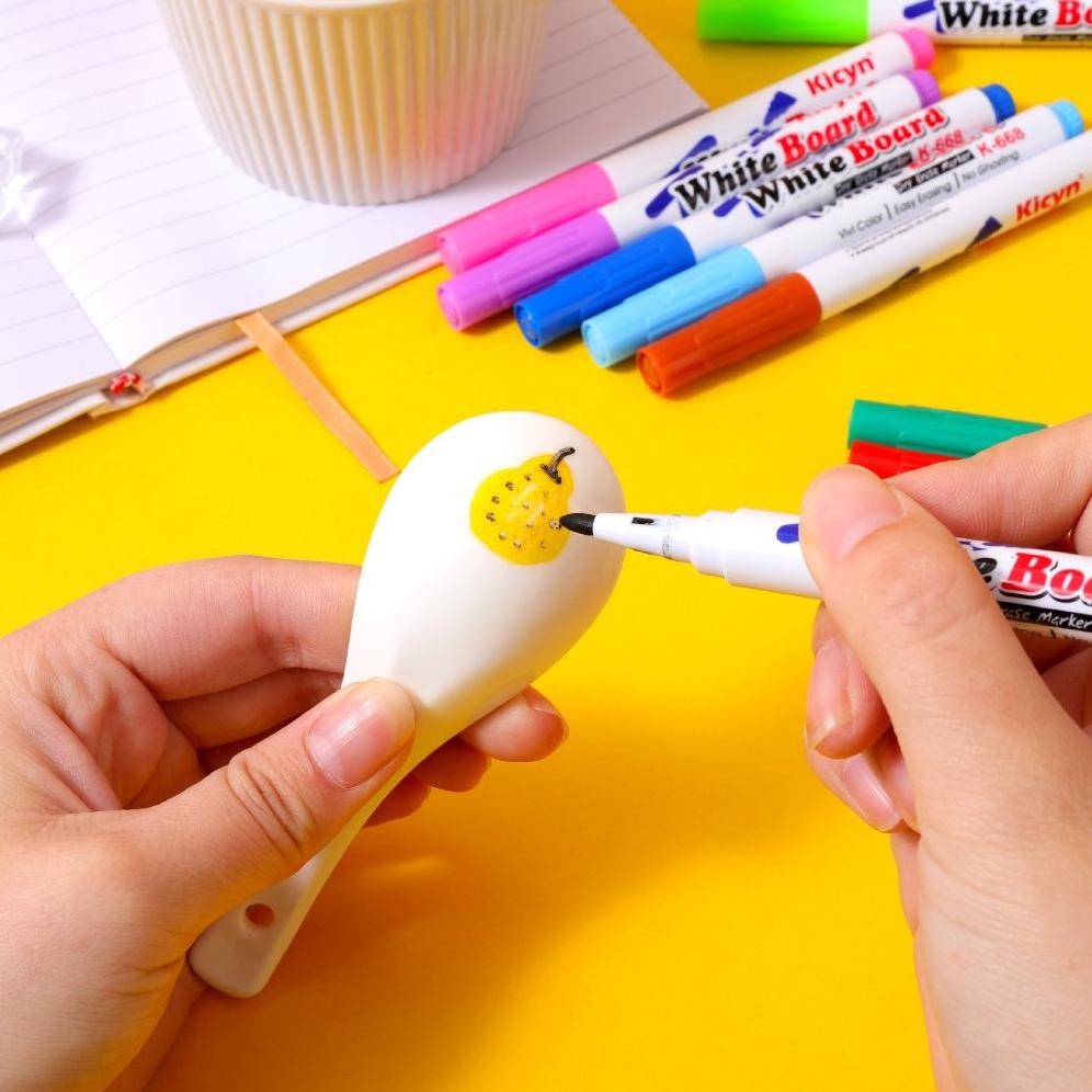 

Mainan Spidol Air Mengapung Magic Marker Spidol Warna Ajaib 12 Pcs DiM