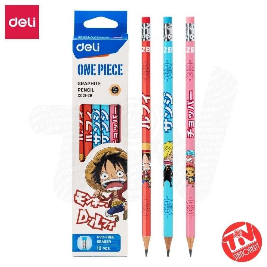 

Pensil Kayu Deli One Piece 2B +Eraser (1 pack = 12 pcs) DiM