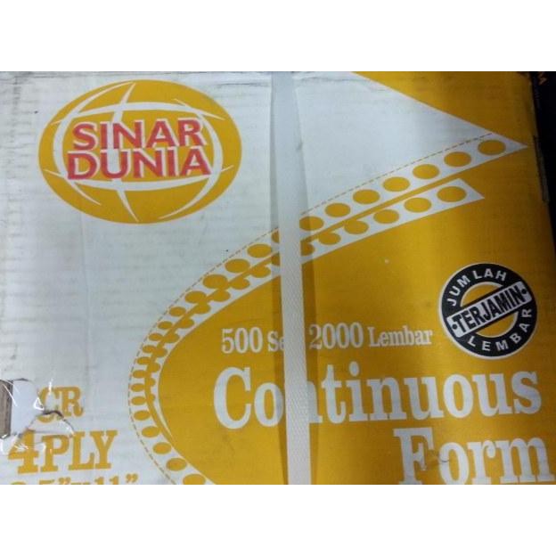 

Kertas Continuous form NCR 4rangkap SiDU