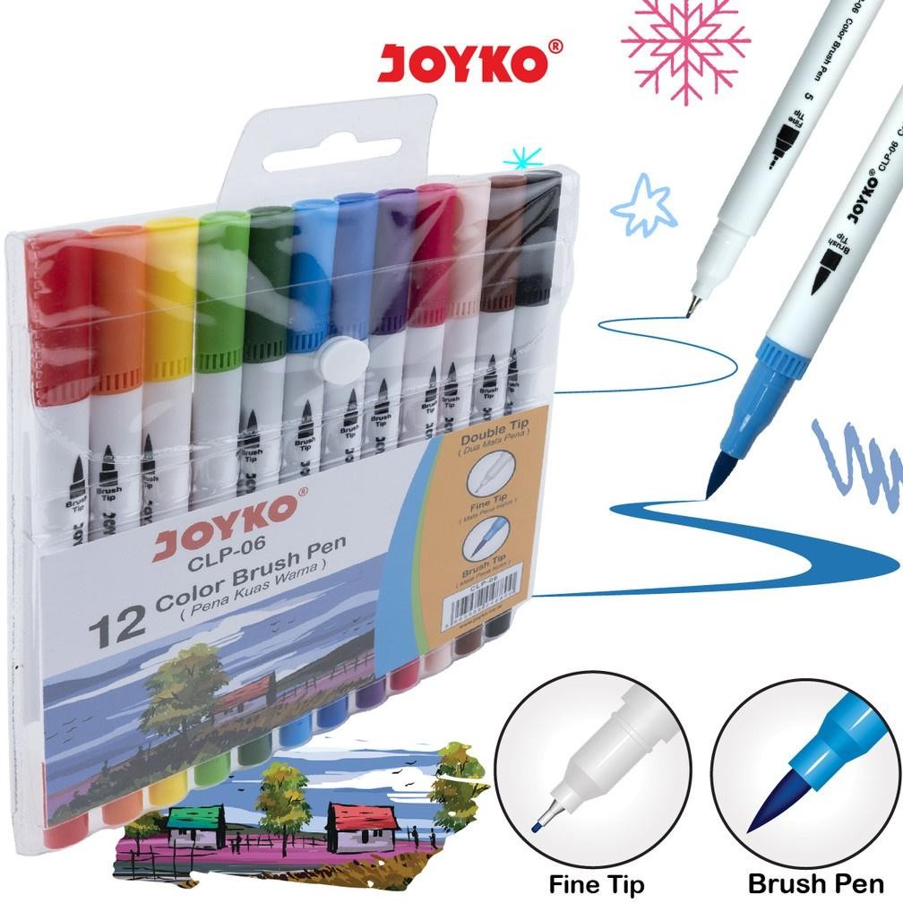 

Color Brush Pen Joyko CLP-06 12 Spidol 12 Warna 1 Set DiM