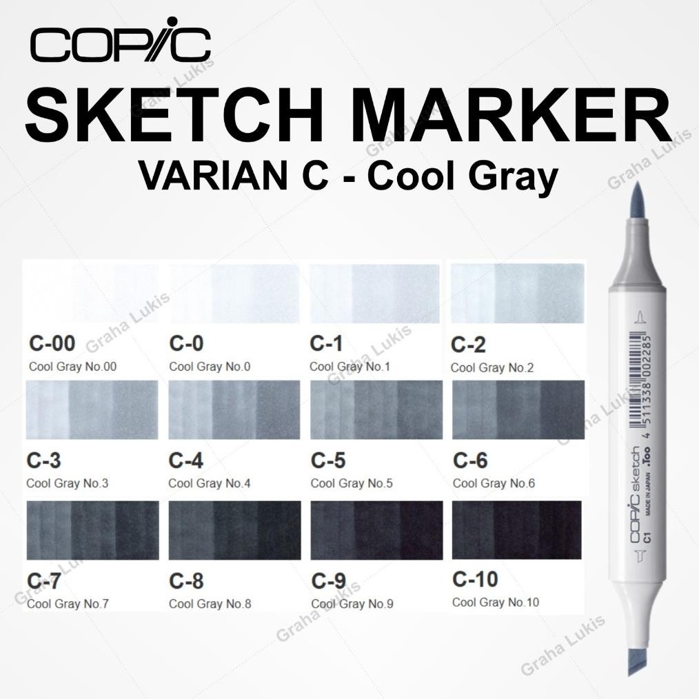 

COPIC SKETCH MARKER VARIAN C - Cool Gray DiM