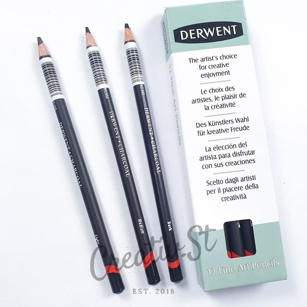 

Derwent Charcoal Pencil Pensil Arang Sketsa Gambar DiM