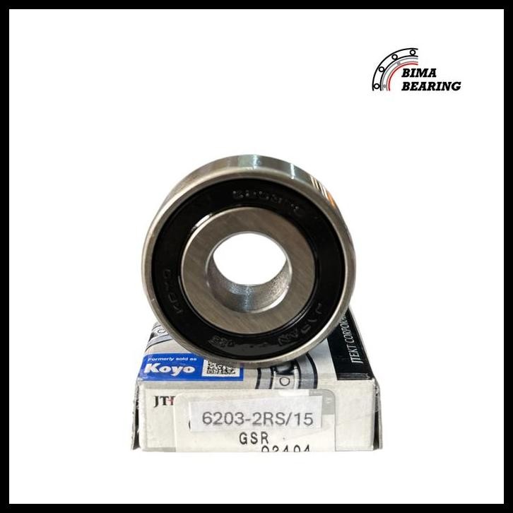 TERMURAH BEARING 6203 2RS/15 AS 15MM 15X40X12 TUTUP KARET KOYO JAPAN LAHER RODA BELAKANG TIGER NINJA