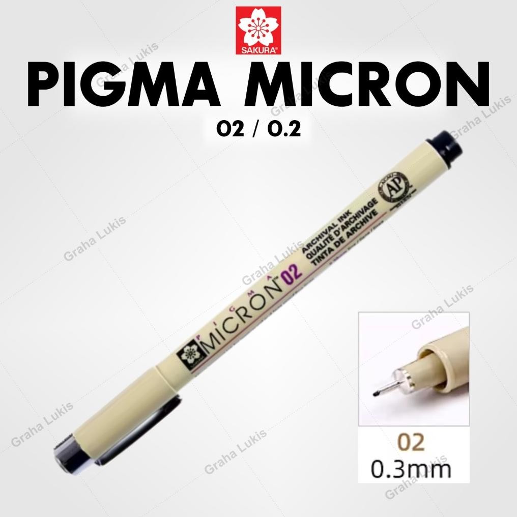 

Sakura Pigma Micron 02 / 0.2 DiM