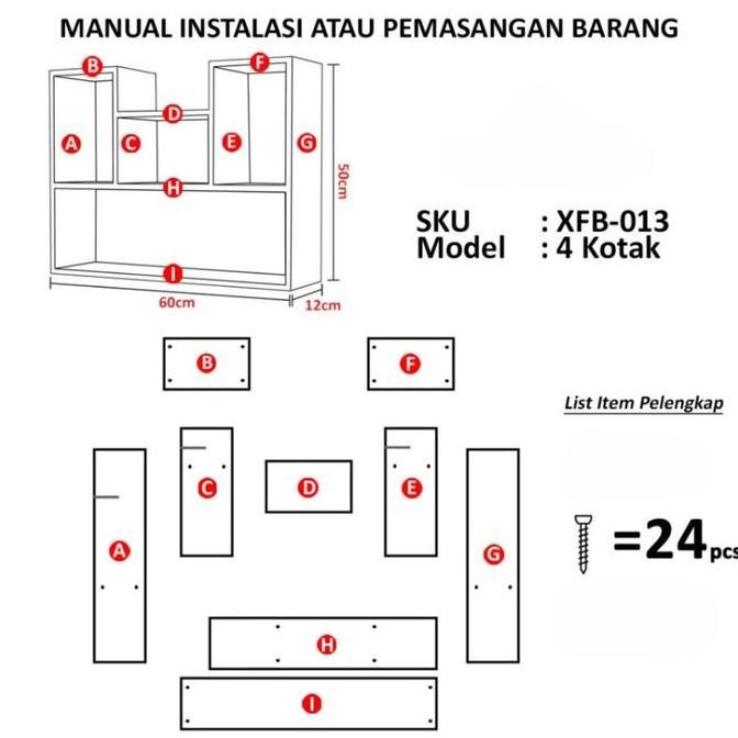 

RumahCantik -Rak Dinding 4 Sekat Rak Hiasan Rumah Kamar Ruang Tamu Ruang Keluarga Rak Multifungsi Rak Aesthetic Rak Penyimpanan Mainan Koleksi Buku Pajangan Hias Vas Bunga Tempat Penyimpanan PM