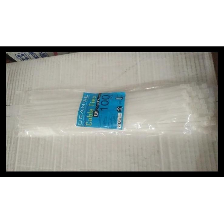 

HOT DEAL KABEL TIS TIES TALI SEROT 3.6 MM X 30 CM PUTIH 100 PCS PACK !!