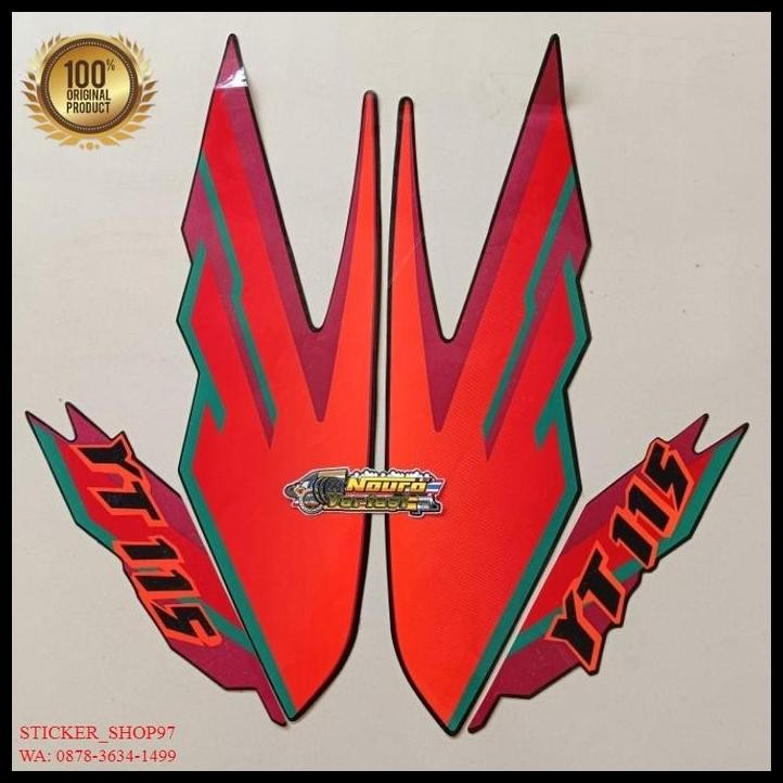 DISKON (ORI) STRIPING YAMAHA YT 115 MERAH KUALITAS ORIGINAL 