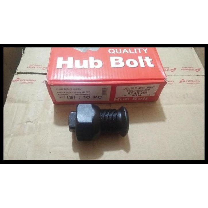 TERBARU DOUBLE NUT MUR BAUT RODA TRUK K.41 HINO JUMBO LOHAN DUTRO KANAN HWC 