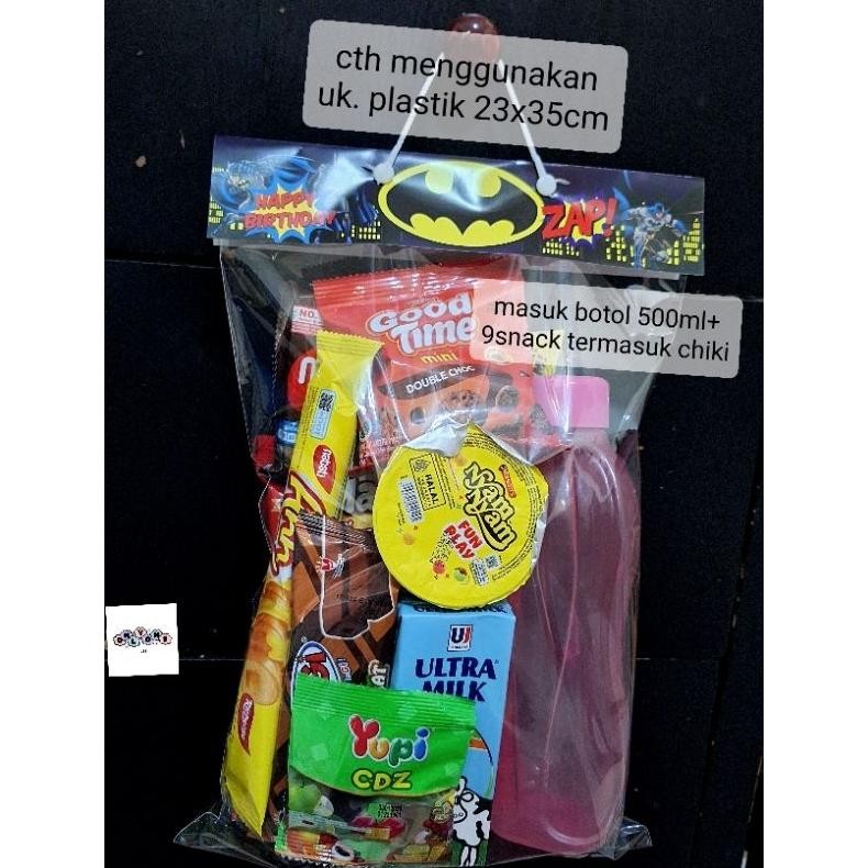 

Grosir (Ready Stok) Plastik Snack/Plastik Bingkisan Goodie Bag Ultah, Agustusan, Khitanan, Natal, Wisuda, Dll