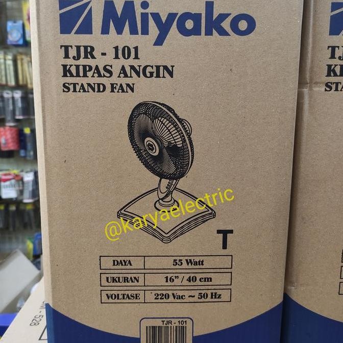 KIPAS ANGIN MIYAKO 3 IN 1 TJR-101 WALL DESK STAND REMOTE ORIGINAL murah