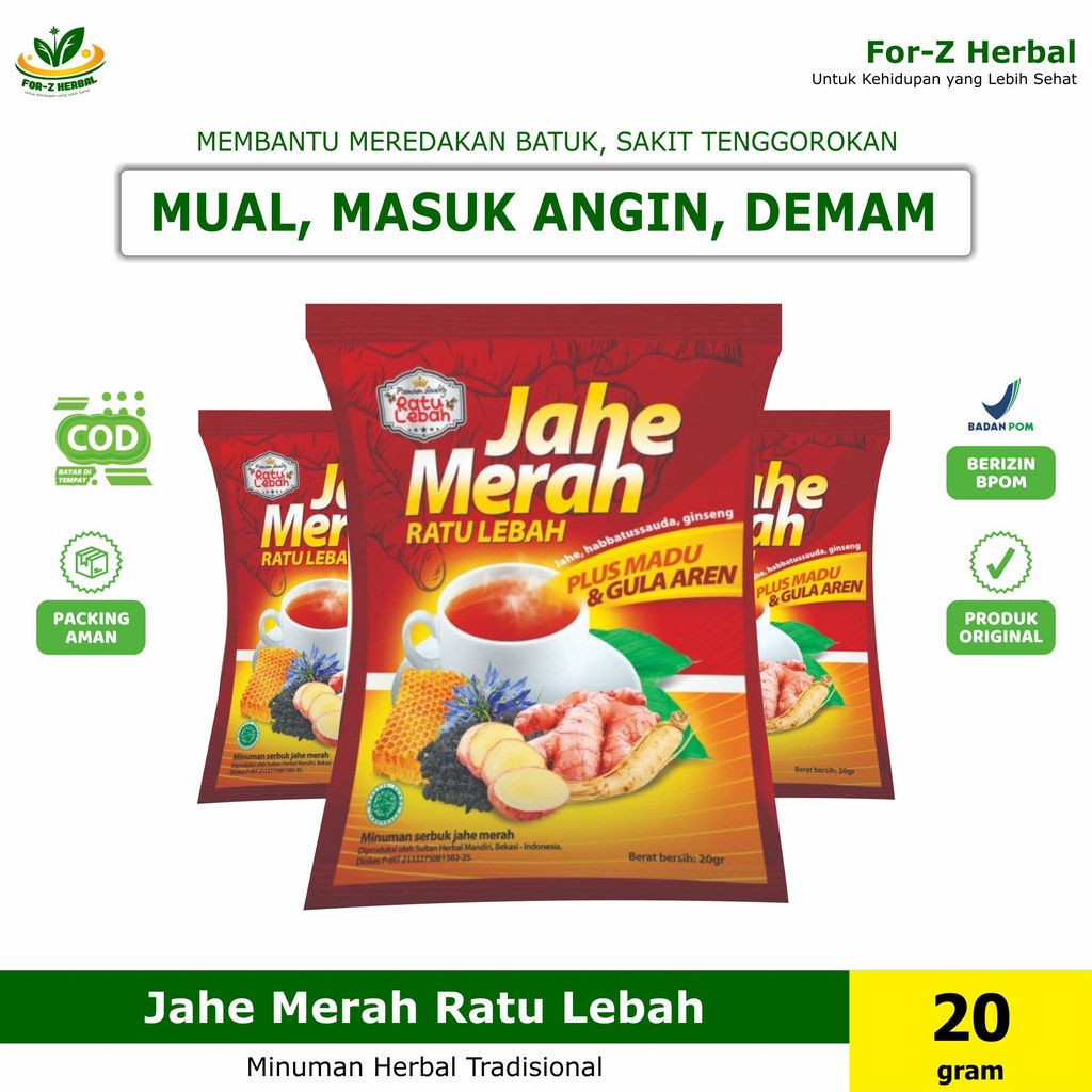 

Jahe Merah Ratu Lebah - 1 renceng