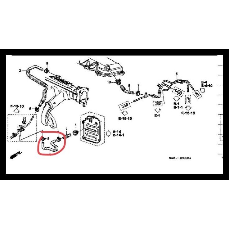 TERMURAH SELANG PCV HONDA JAZZ GD3, NEW CITY GD8 2003-2008 