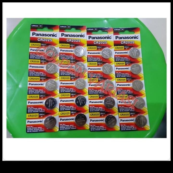 TERMURAH BATTERY/BATERAI JAM KANCING CR 2025/ CR2025 PANASONIC ORIGINAL
