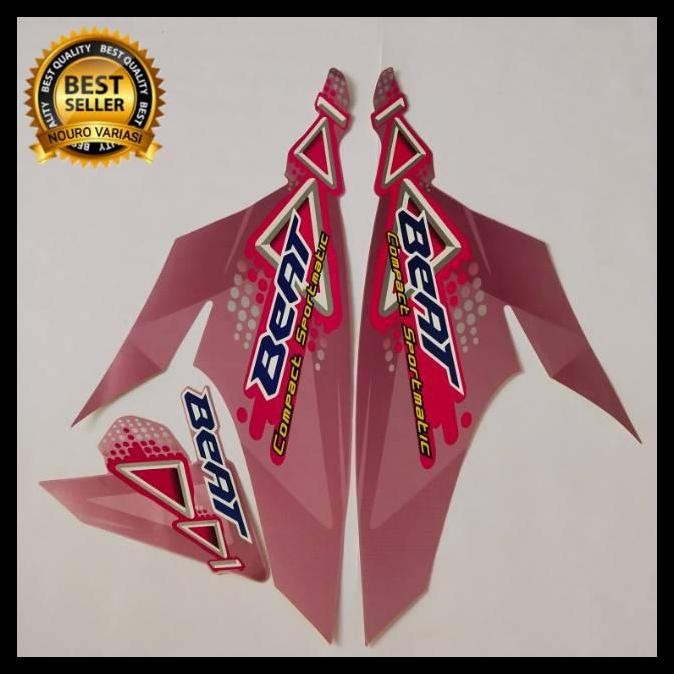 DISKON (ORI) STRIPING HONDA BEAT KARBU 2011 STIKER  PINK KUALITAS ORIGINAL 