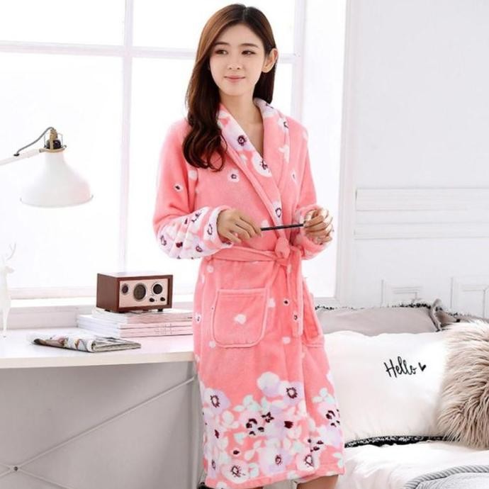 TERBARU - Baju handuk kimono wanita mandi dewasa Import korea