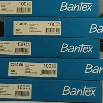 

BEBAS ONGKIR - PP Pocket A4 Bantex 2040 08 Isi 100 Lembar / PP Pocket Bantex A4 2040
