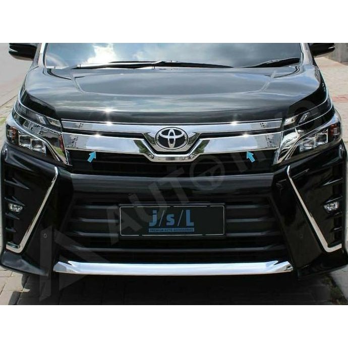 Grill Depan Voxy Front Grille Cover Chrome