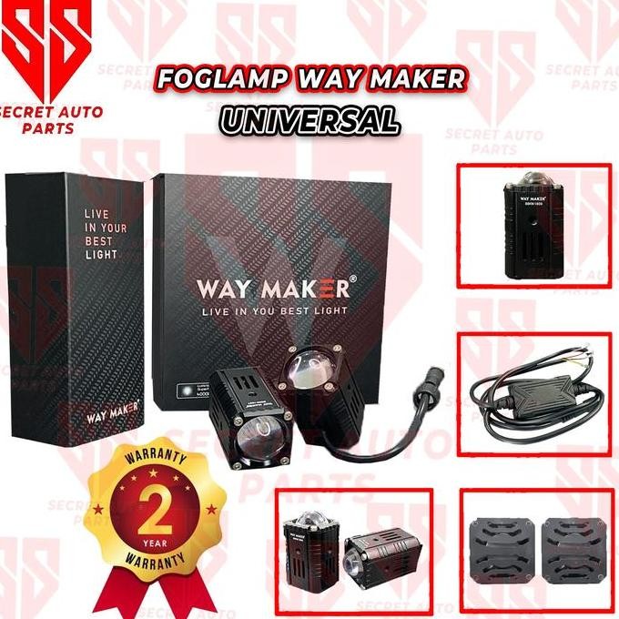 Fog lamp / Lampu Tembak Motor Way Maker garansi 2 tahun