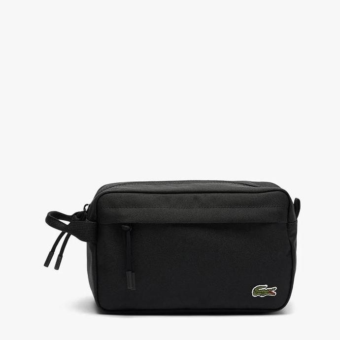 BEBAS ONGKIR - Lacoste Neocroc Toiletry Bag / Clutch Pria - Black 000
