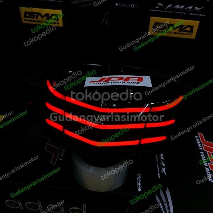 stoplamp nmax jpa ori garis new black edition sipit senja putih