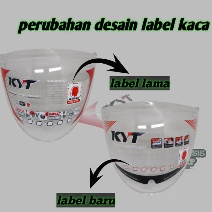 Kaca helm KYT GALAXY FLAT visor helm KYT GALAXY FLAT ORIGINAL