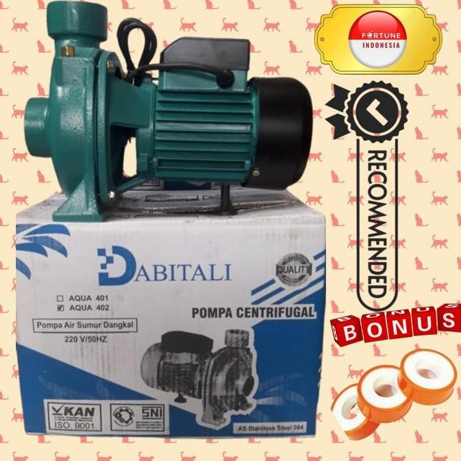 Pompa Air Keong Dorong Centrifugal Pump 2 Inch 402 Dabitaly Aqua Out Put 2" 960 Liter/Menit Transfer