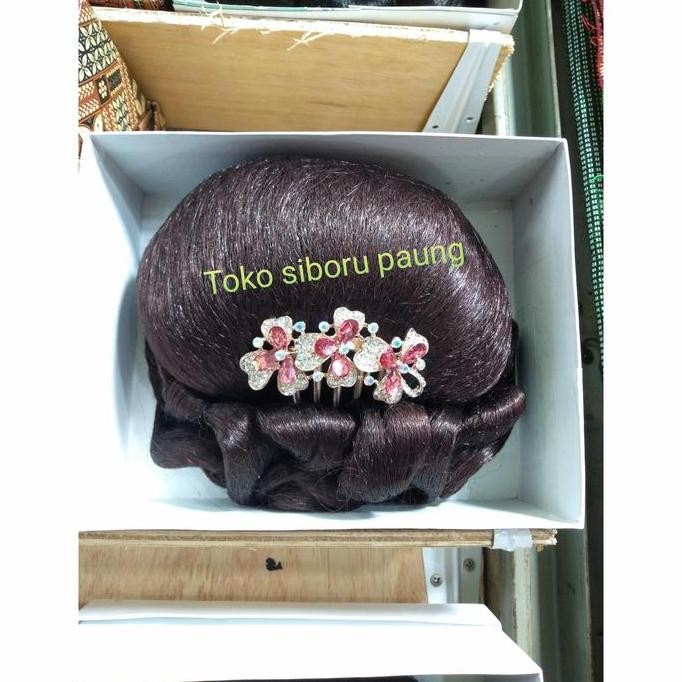 sanggul Batak merah + tusuknya