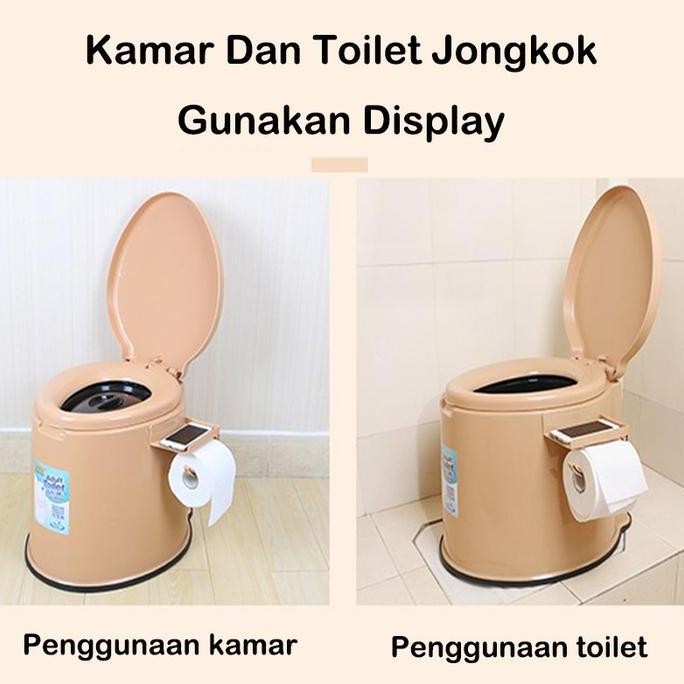 Kloset Closet Duduk Jongkok Bab Pispot Lansia Orang Tua Sakit Dewasa Portable